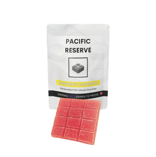 2400MG THC RASPBERRY LEMONADE BLOCK – PACIFIC RESERVE Gummies