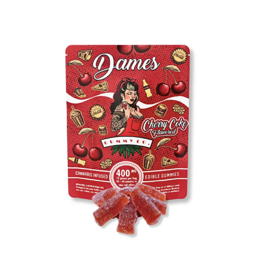 400MG THC GUMMIES CHERRY COLA DAMES DELIVERY VANCOUVER